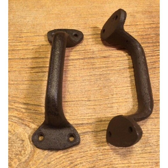 One Small 5 1/2" long Cast Iron Gate Handle Barn Door Pull 0184-0053 - Picture 3 of 12